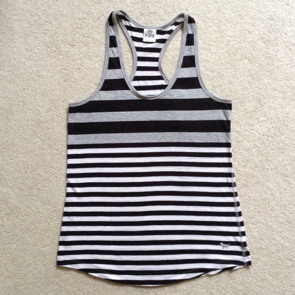 Victoria's Secret Pink Small Striped Tank Top