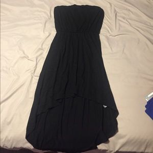 *Worn once* Black cotton strapless dress