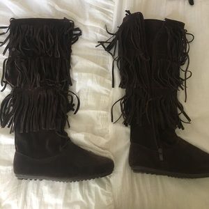 fringe boots