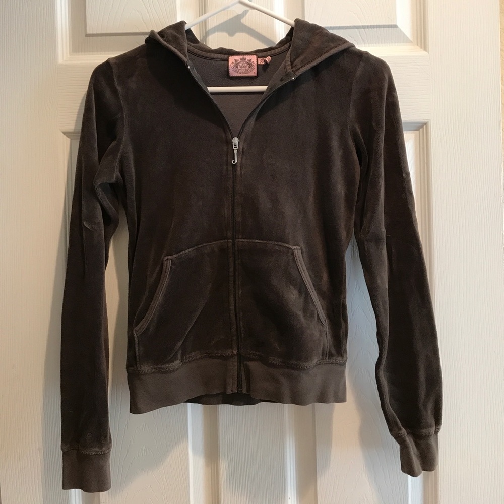 Juicy velour jacket (dark grey)