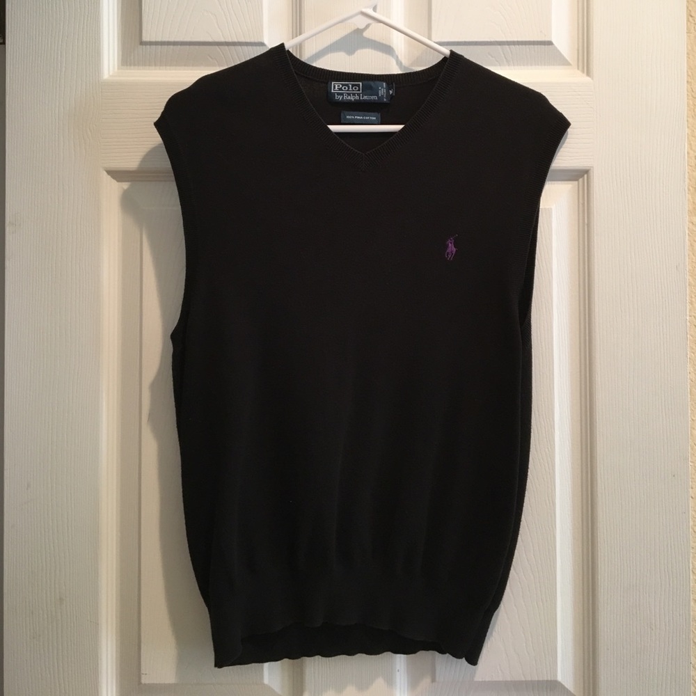 Black Ralph Lauren sweater vest