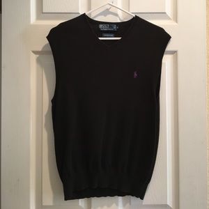 Black Ralph Lauren sweater vest