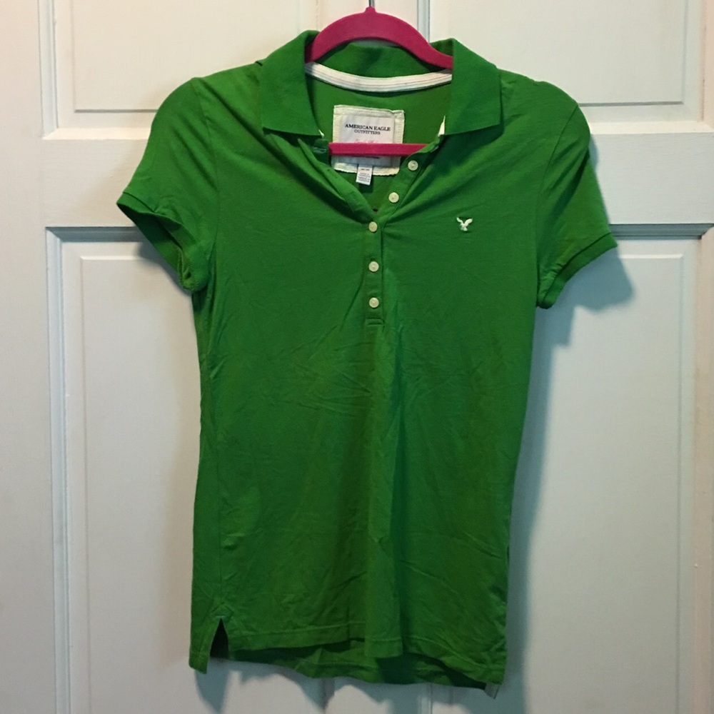 American Eagle Graphic Polo Shirt