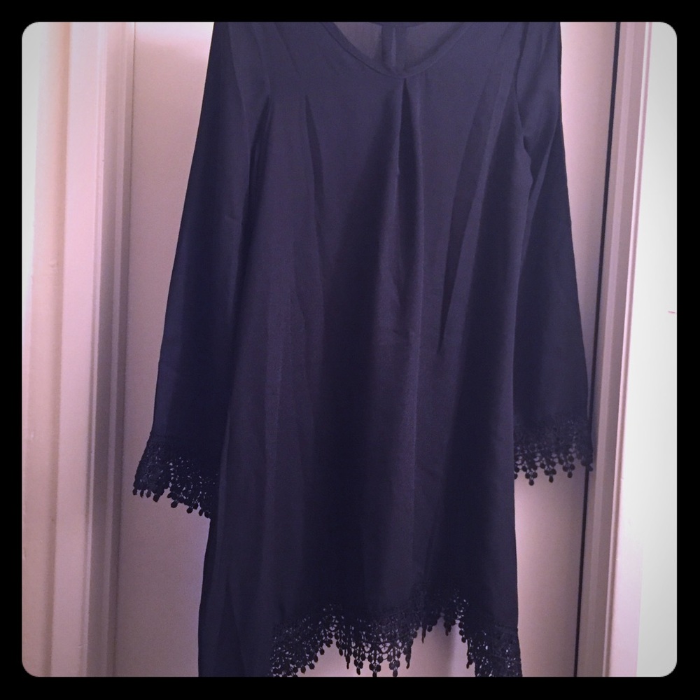 Long Sleeve Chiffon Dress