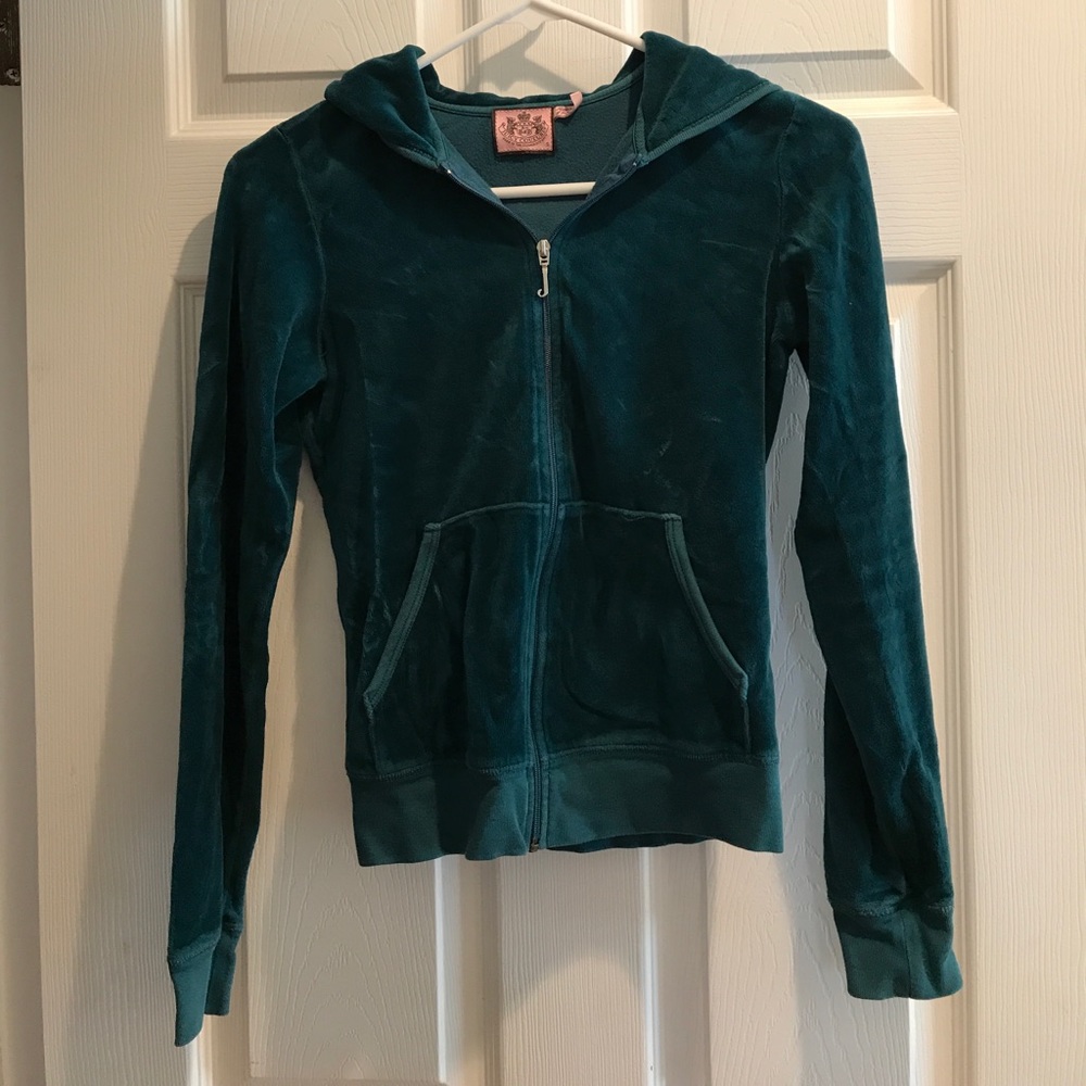 Juicy Couture teal velour jacket