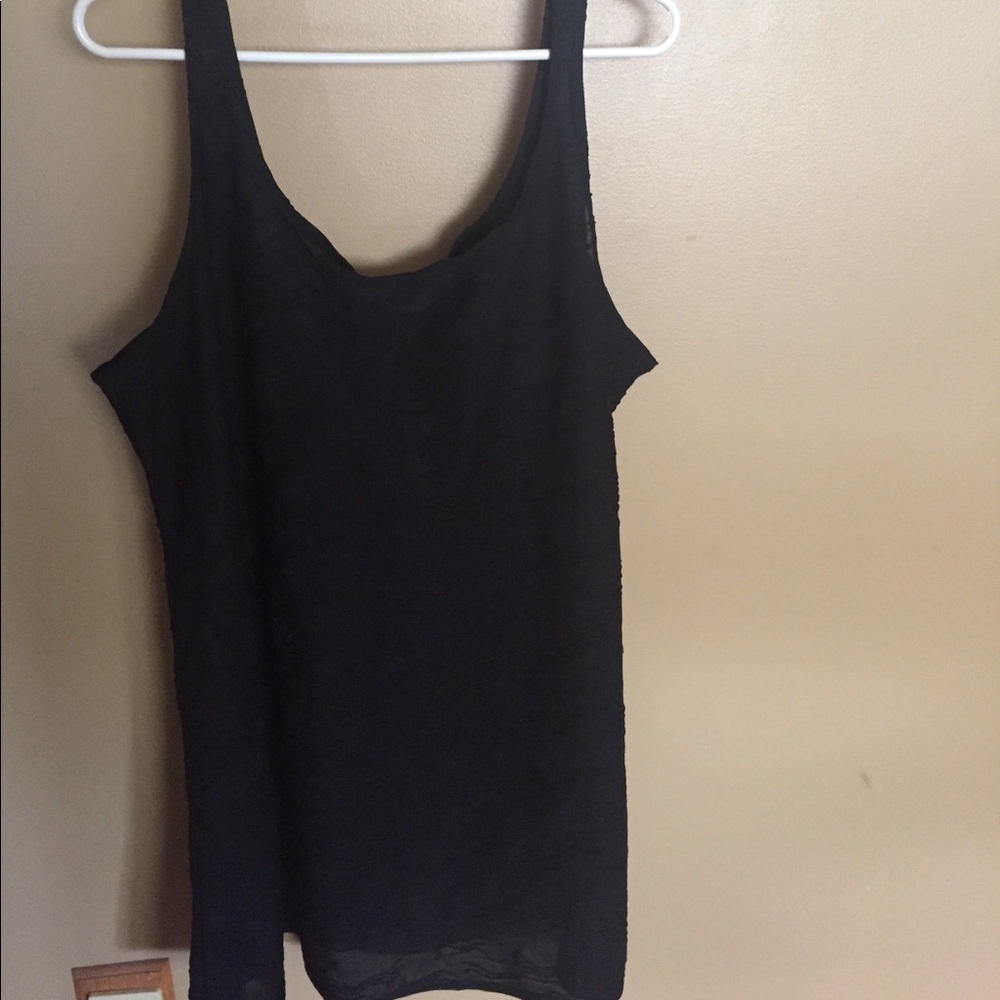 Dotti Black Sheer Bathing Suit Cover-Up