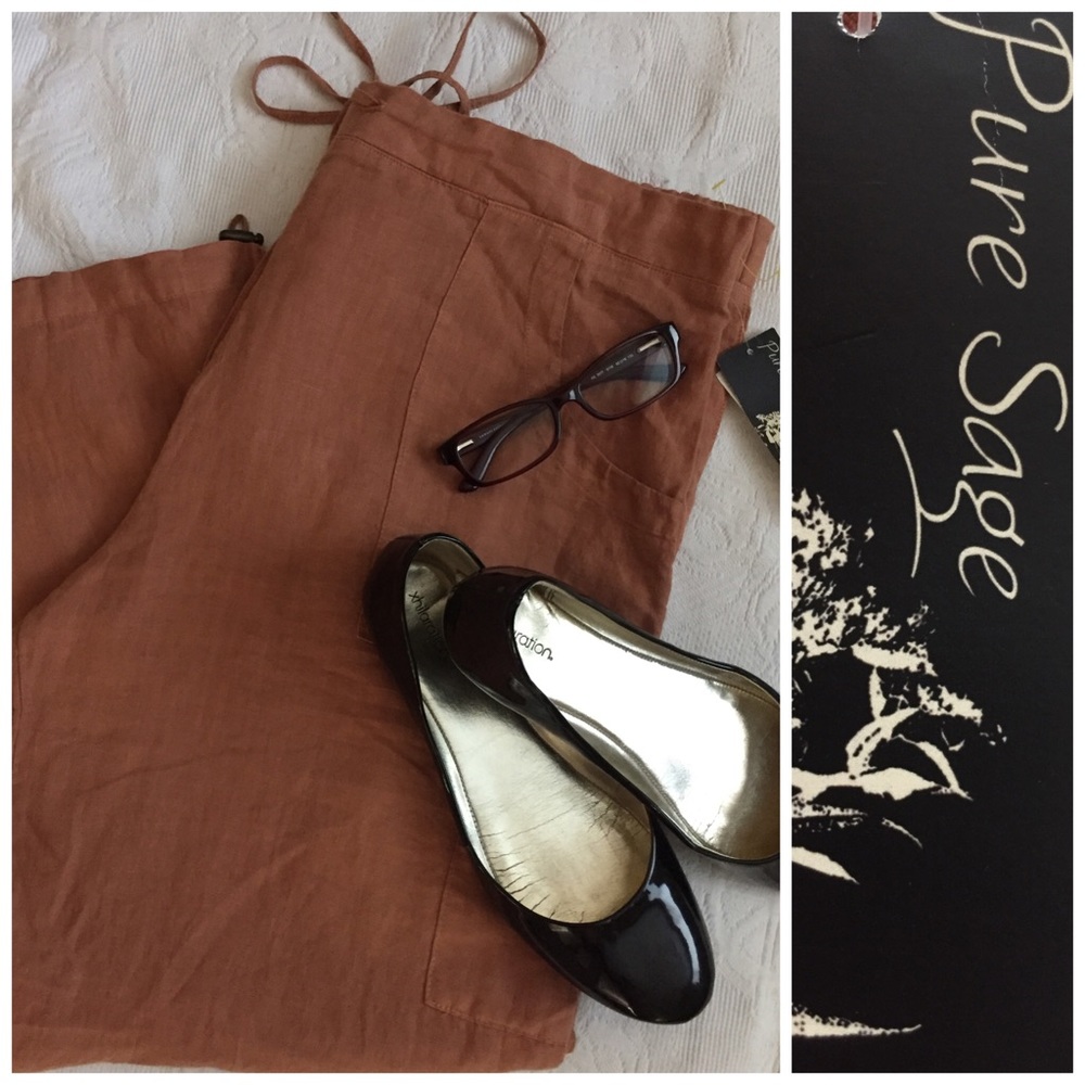 100% linen pants
