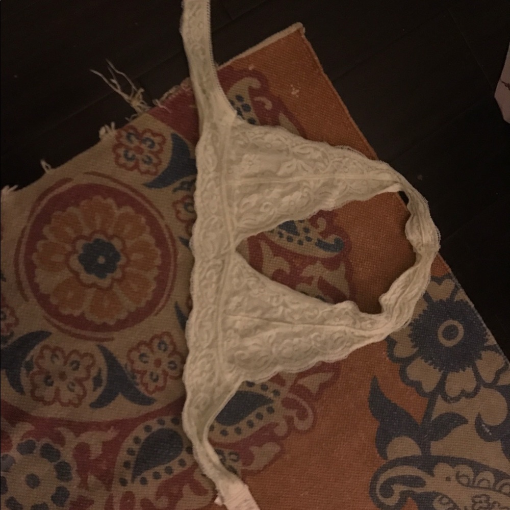 White lace bralette