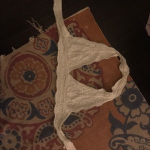 White lace bralette