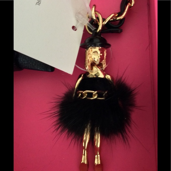 Betsey Johnson Handbags - BETSEY JOHNSON FUR HANDBAG CHARM