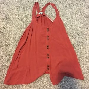 Burnt orange, size small tank top