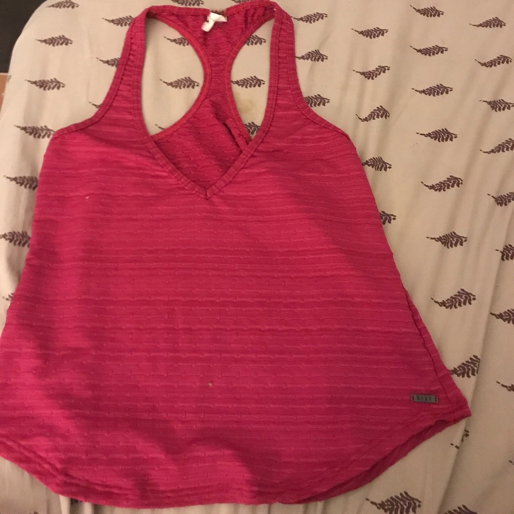 Pink Roxy swim coverup/ tank