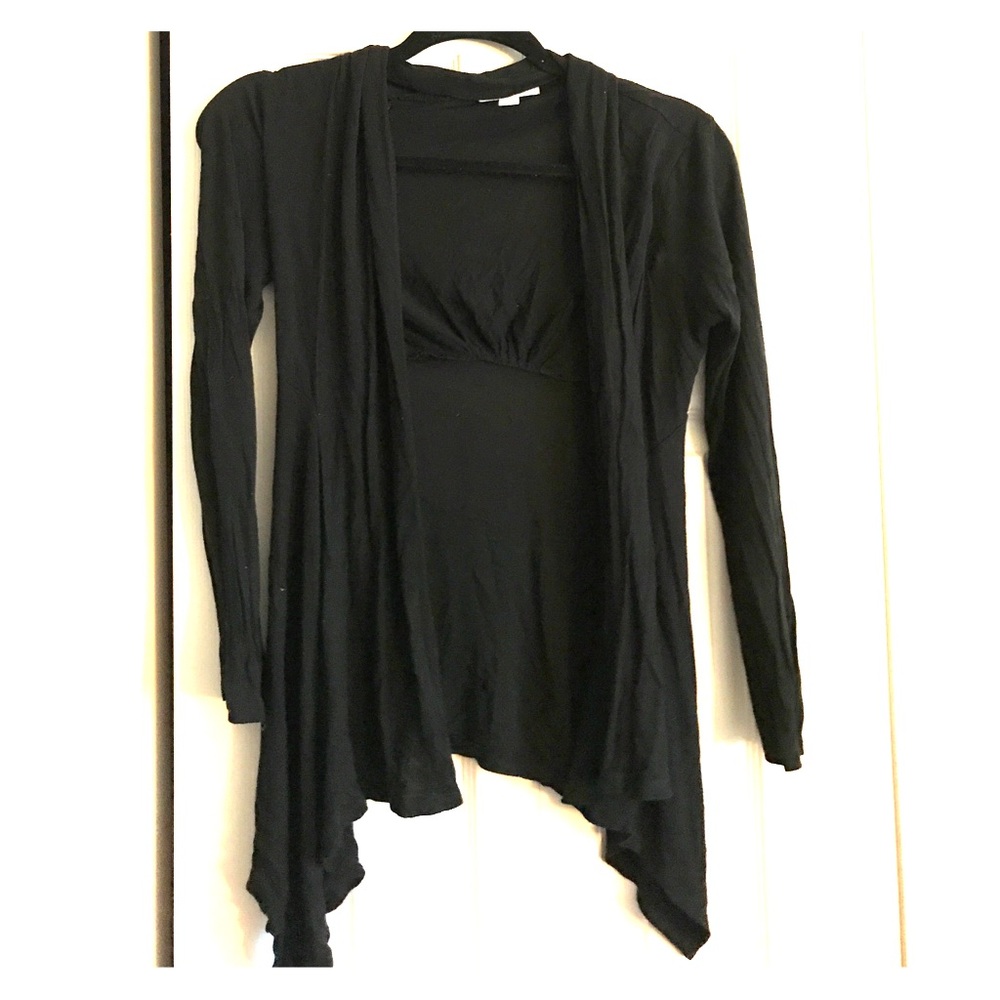 Black cardigan