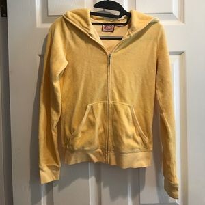 Juicy couture yellow Terri cloth jacket in small