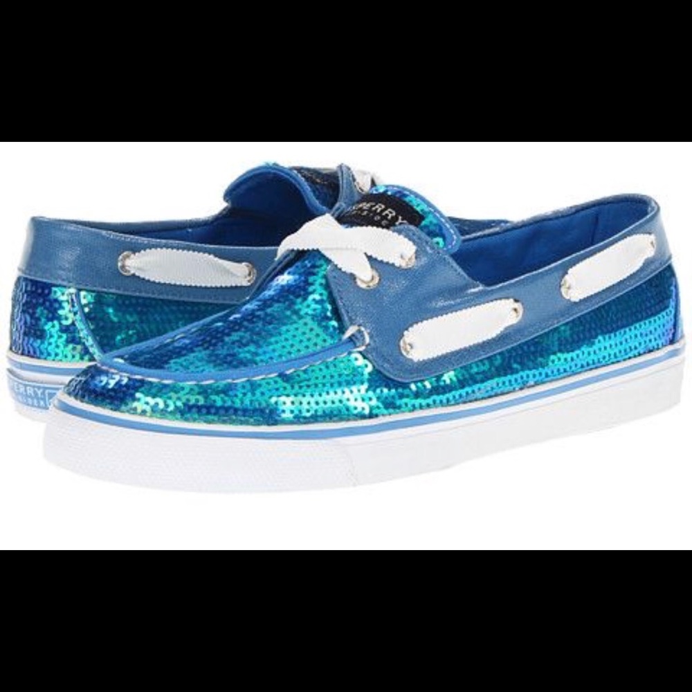 EUC Sequin Sperry Top-Siders