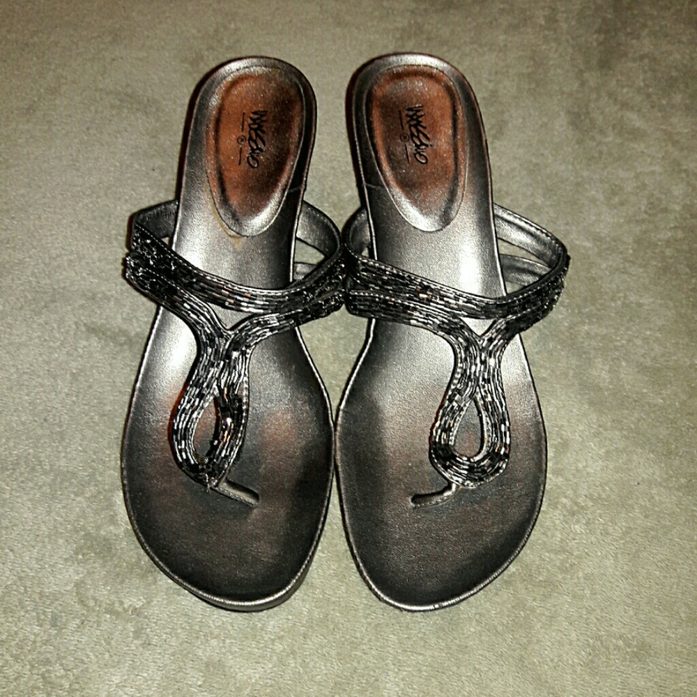 Sparkly Silver Sandals