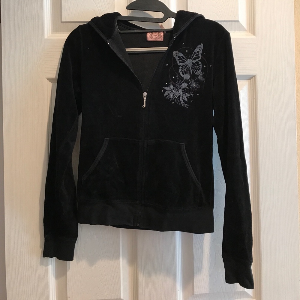Vintage juicy couture black velour jacket