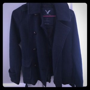 Beautiful dark navy AE peacoats