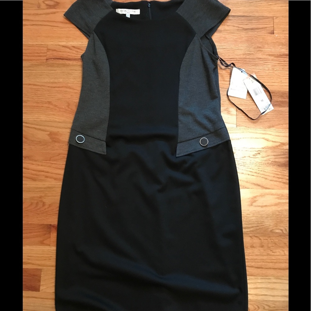 EVAN PICONE Dress plus Croft & Barrow black & Floral blouse