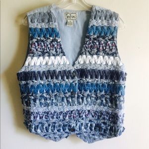 TANTRUMS Cotton Vest ZigZag RickRack Unique