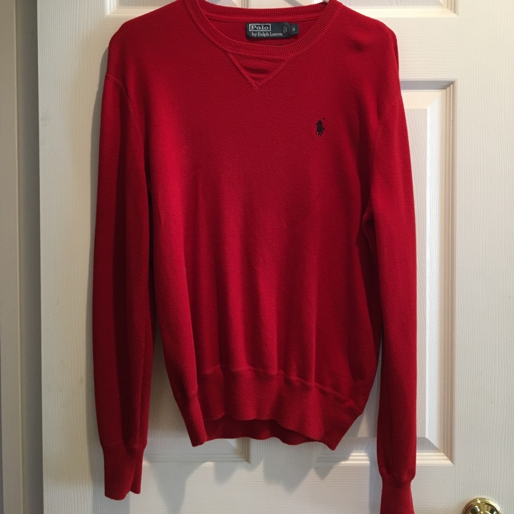 Red cotton Ralph Lauren sweater