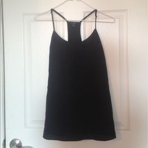 Silky black jcrew racerback tank