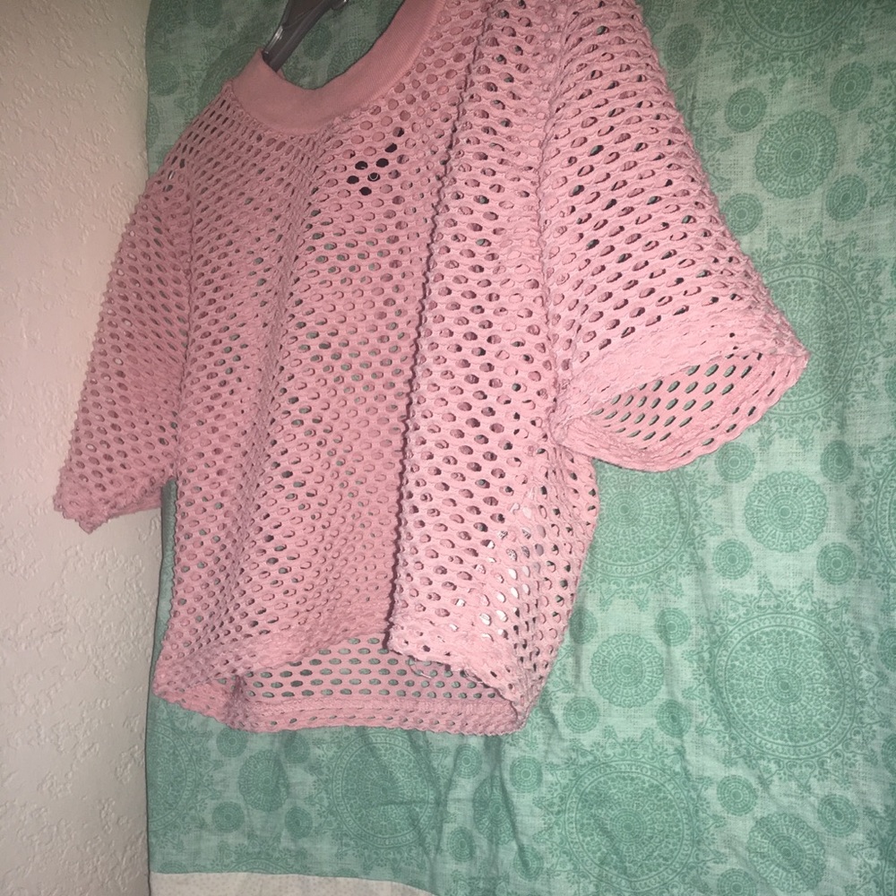 Pink crop top