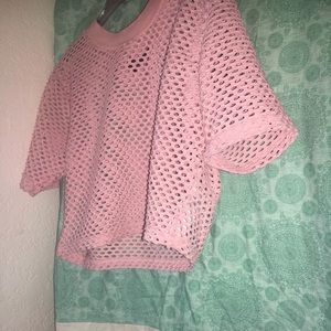 Pink crop top