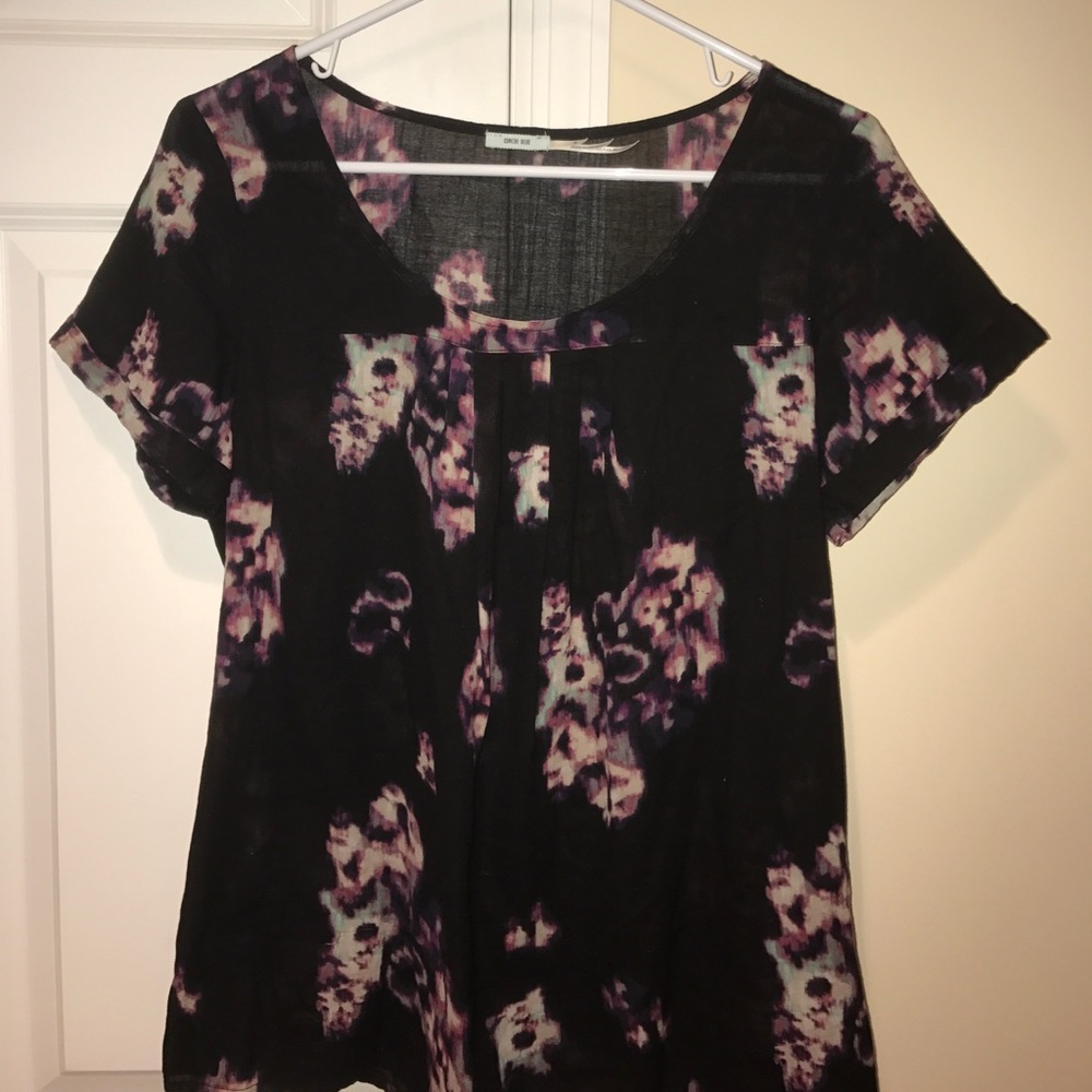 Tie die print bohemian shirt