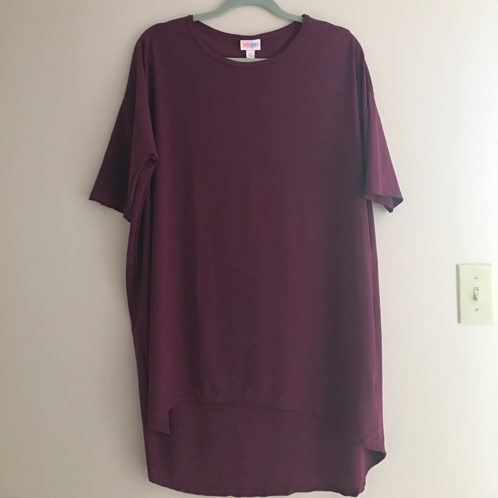 LuLaRoe Plum Irma Top size M