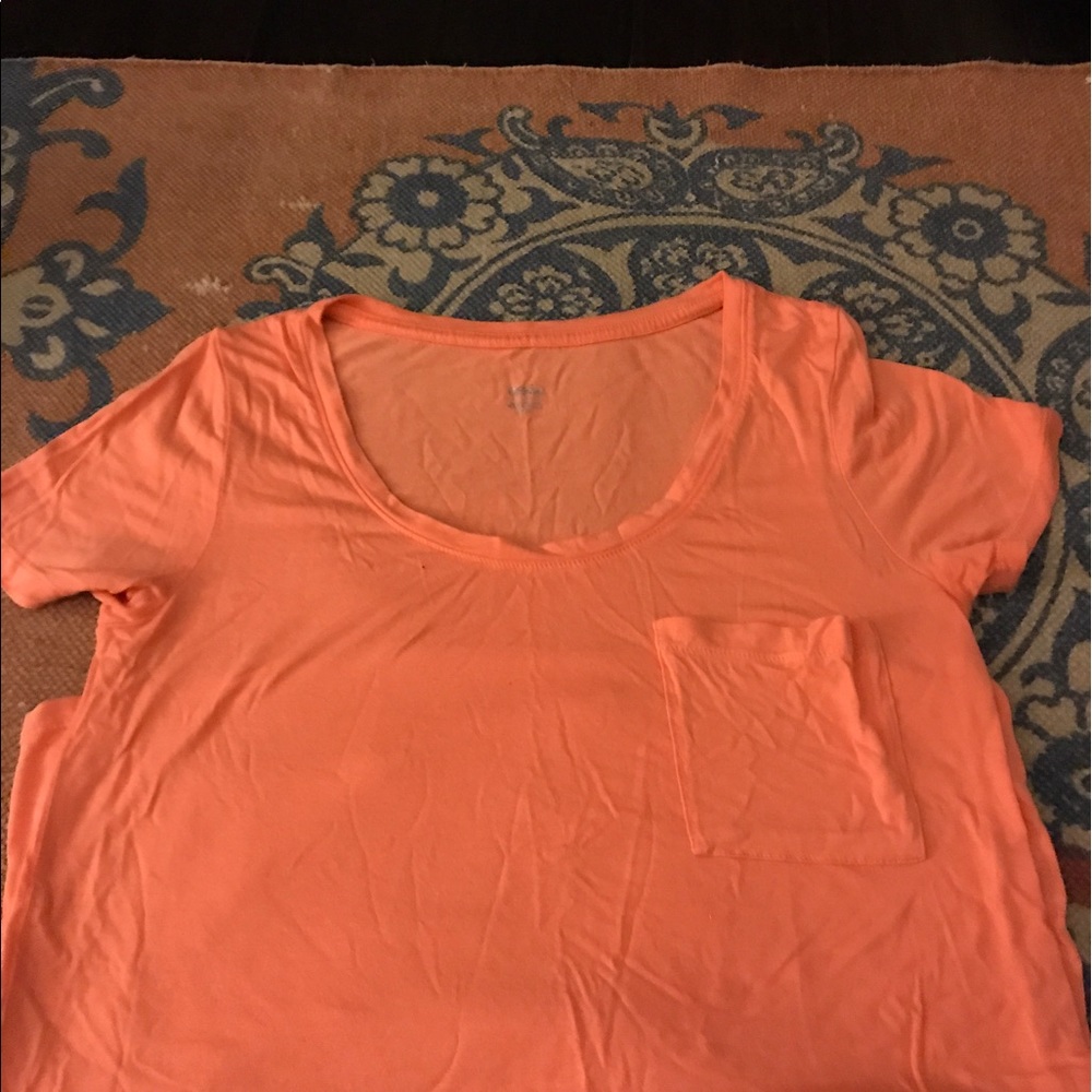 Orange pocket tee