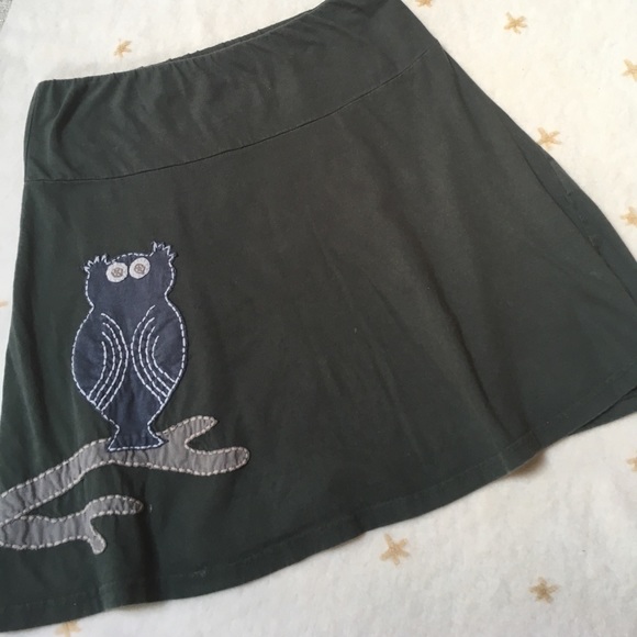 Anthropologie Synergy Organic Cotton Owl Skirt - Picture 4 of 8
