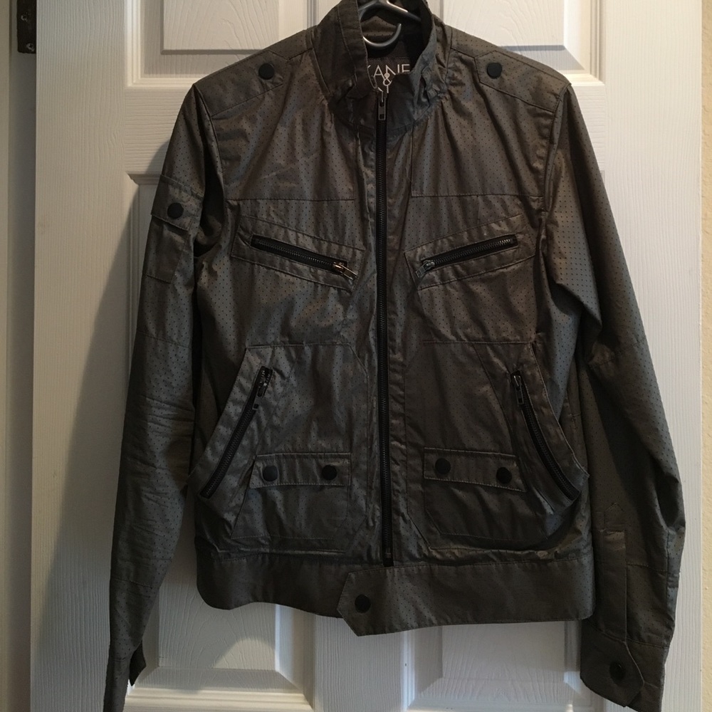 Green-grey trendy Kane&Unke bomber jacket