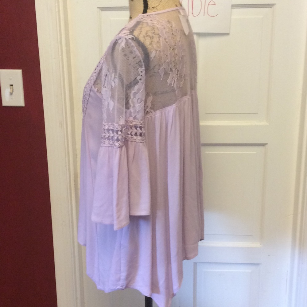 NWT šgorgeous light purple lace blousešsm, med - Picture 5 of 8