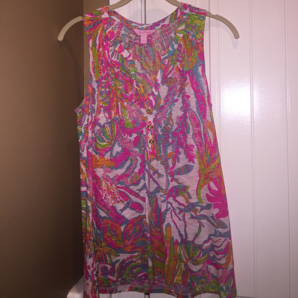 Lilly Pulitzer Pink/multi-colored Tank Top