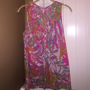 Lilly Pulitzer Pink/multi-colored Tank Top