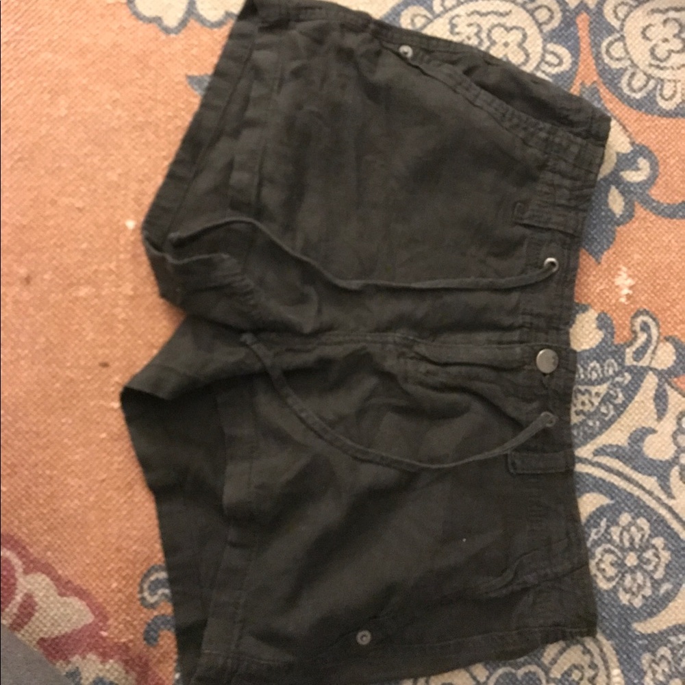 Brown linen shorts GAP