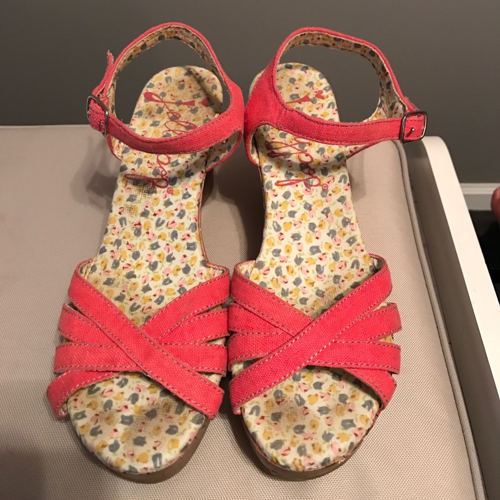 Jellypop wedges WORN ONCE
