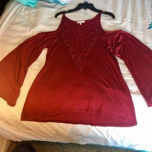 NWOT! No Shoulder, Long Sleeve