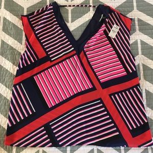 Geometric print express large shirt