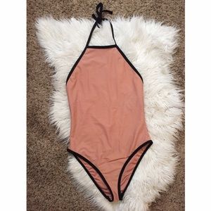 One piece nude swimsuit ✨