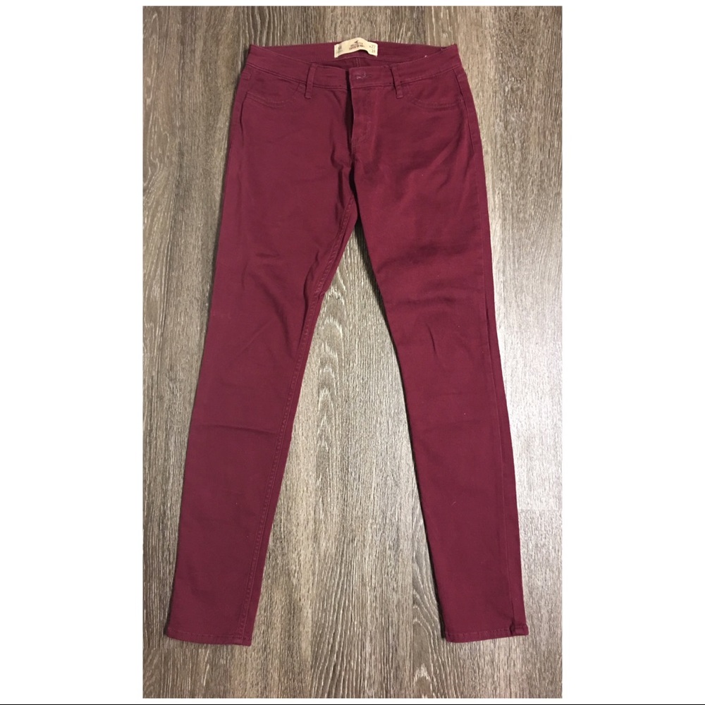 Burgundy Hollister pants size 5