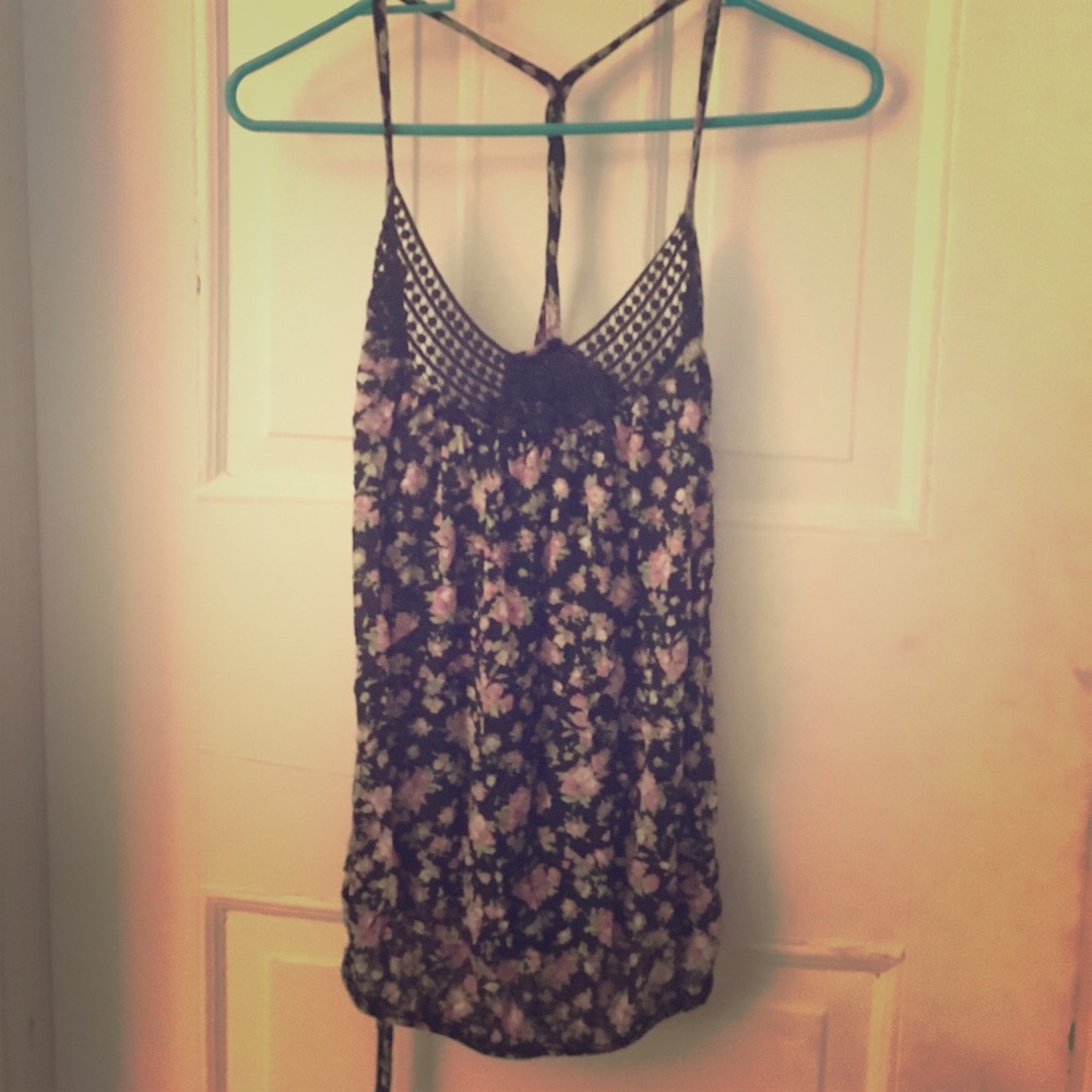 Cute floral tank top