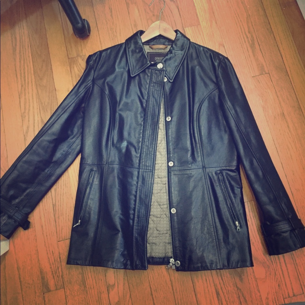 Coach leather jacket