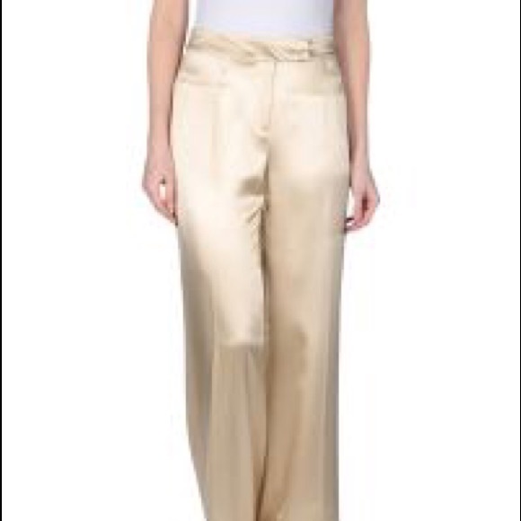 Silk Renato Nucci wide leg trousers. - Picture 3 of 8