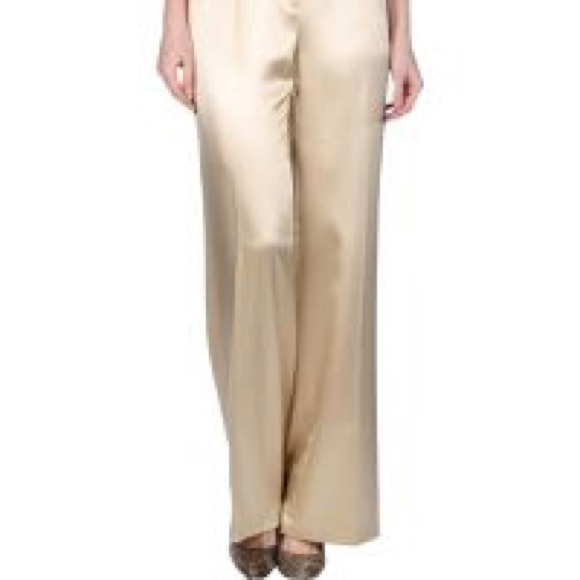 Silk Renato Nucci wide leg trousers. - Picture 4 of 8