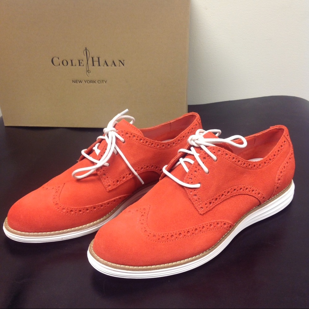 SOLD! Cole Haan Women's Lunargrand Suede Wing Tips