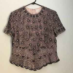 Beaded vintage top