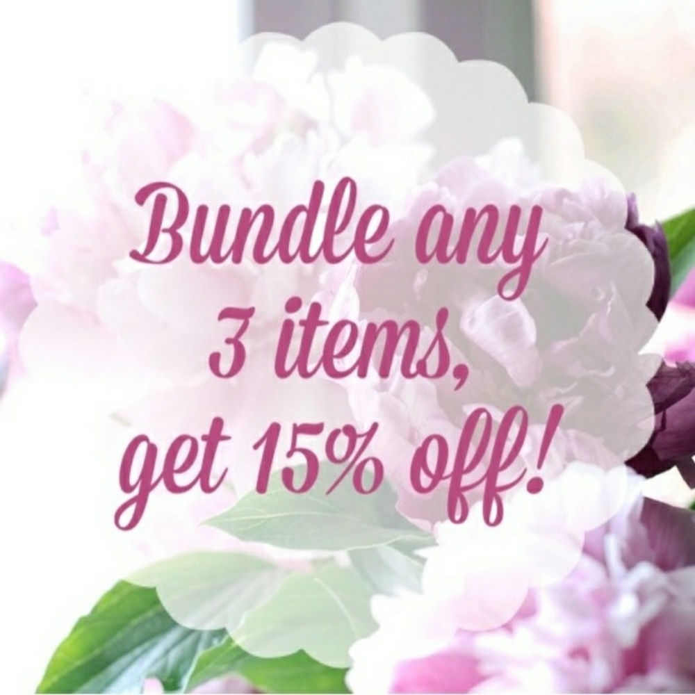 Bundle any 3 items and get 15% off