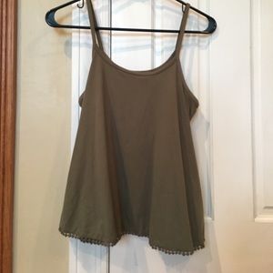 Ladies Marine green spaghetti strap shirt/tank